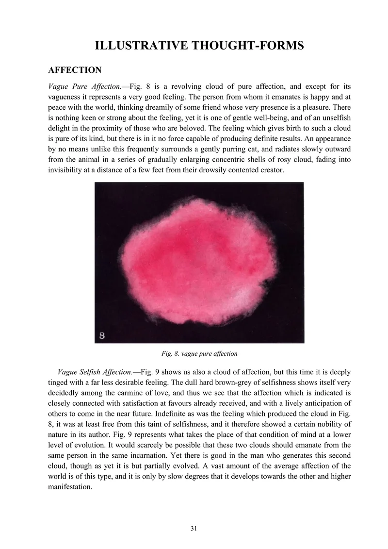 Historical illustrated thought-form plate from Thought-Forms