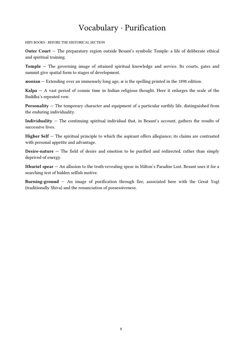 Page 8 of In the Outer Court: Vocabulary before reading