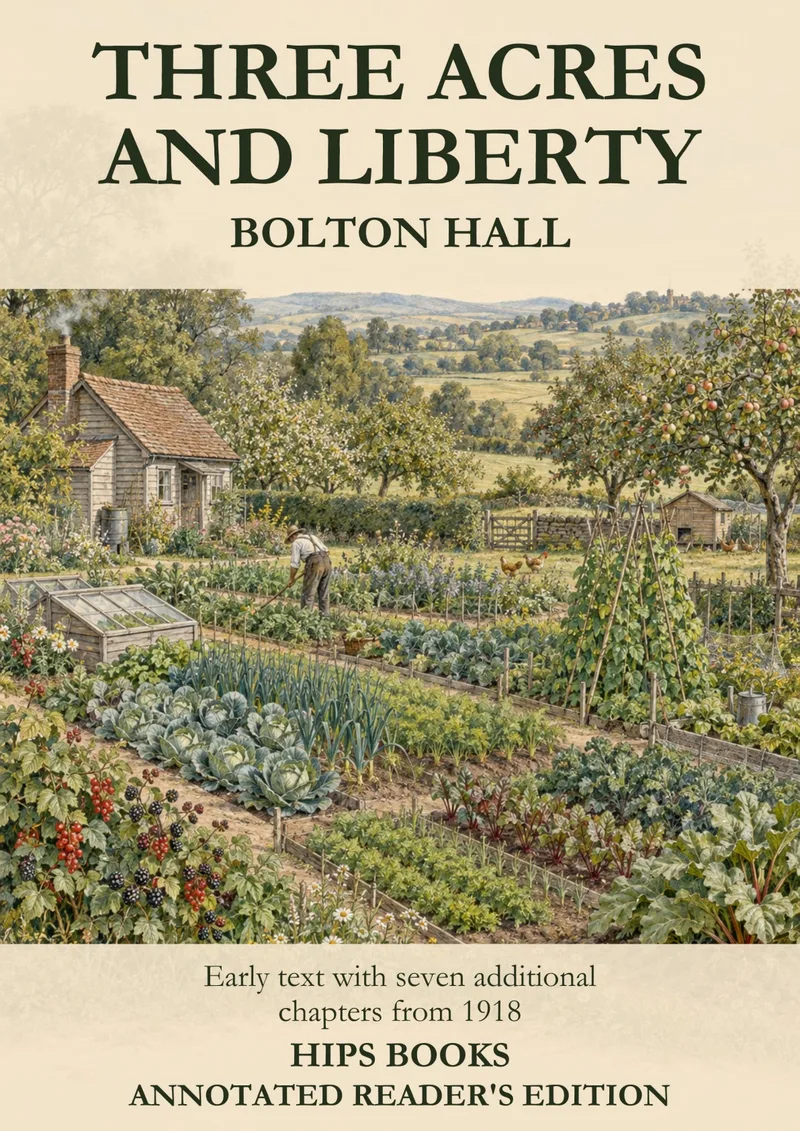 Modern HIPS reader’s edition cover accompanying Three Acres and Liberty: Bolton Hall's Small-Farm Idea